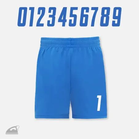 Malá nažehlovací čísla 7 cm – potisk na sportovní dresy