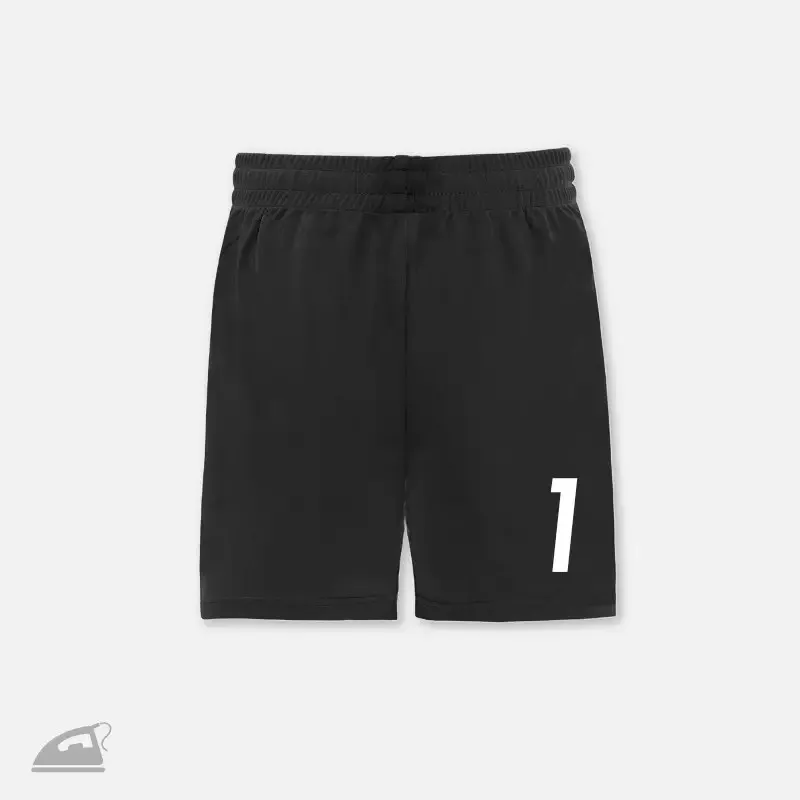 Bílé nažehlovací číslo 1 na předek sportovního dresu nebo trenýrky.