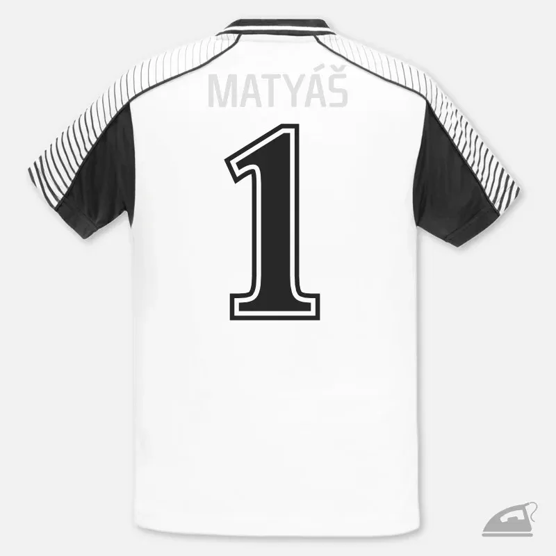 Nažehlovací číslo na potisk sportovního dresu.