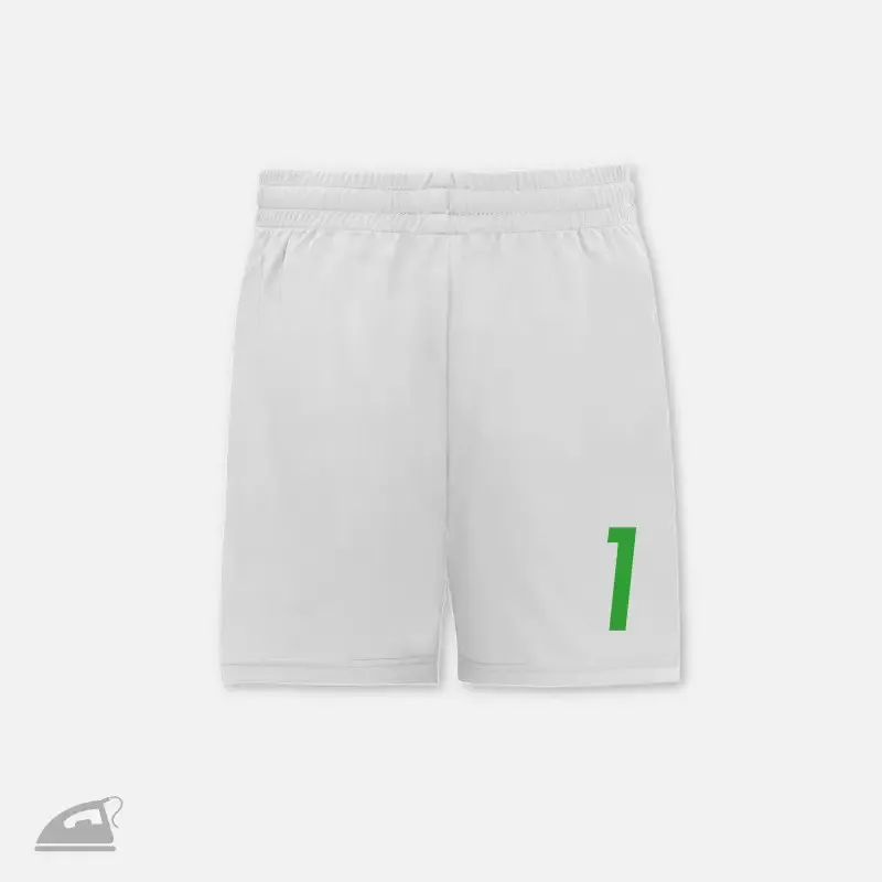 Zelené nažehlovací číslo 1 na předek sportovního dresu nebo trenýrky.