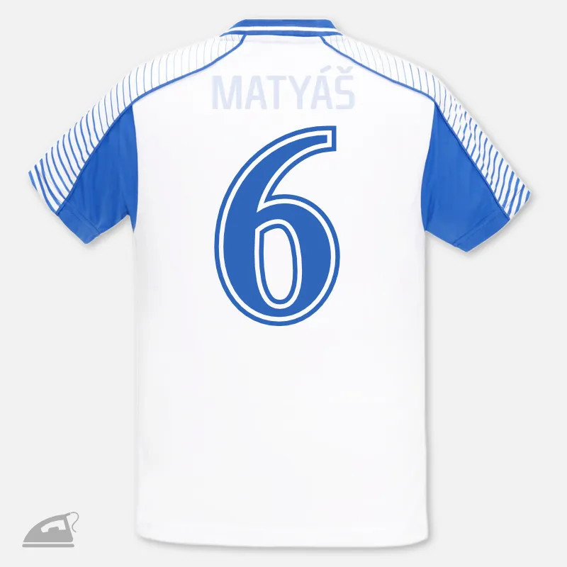 Nažehlovací číslo na potisk sportovního dresu.