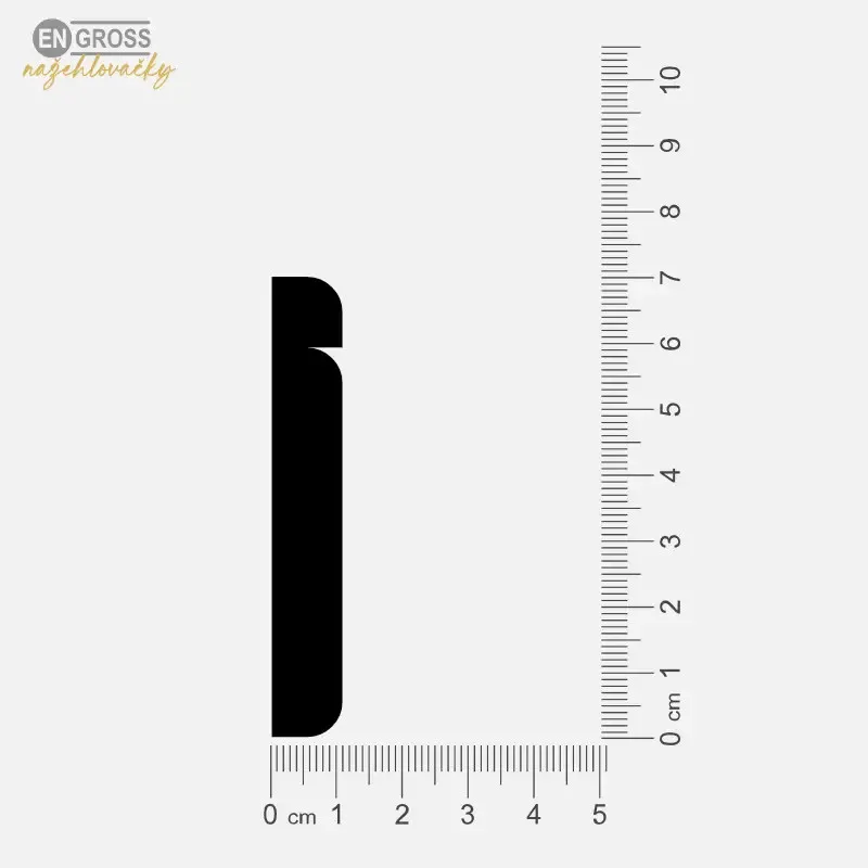 Nažehlovací číslice 1, výška 7 cm, k domácímu nažehlení žehličkou.