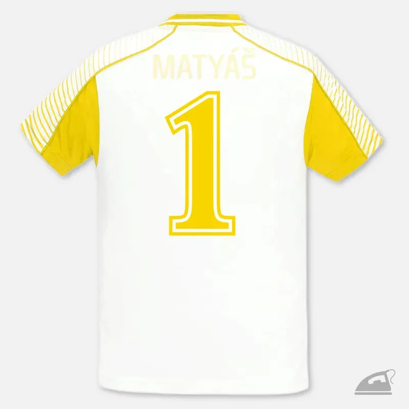 Nažehlovací číslo na potisk sportovního dresu.