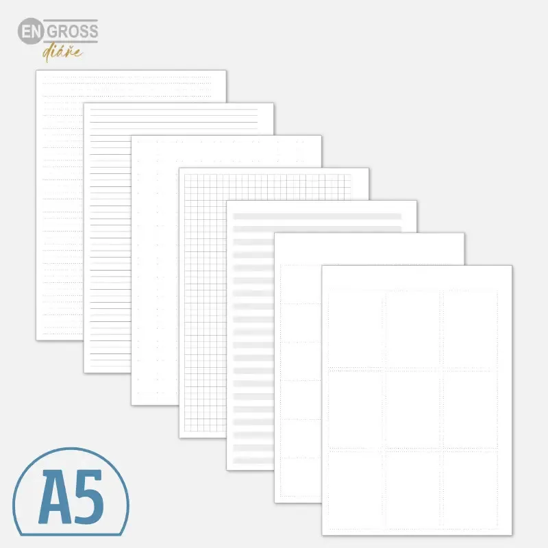 Planner Creator - připravené základní stránky.