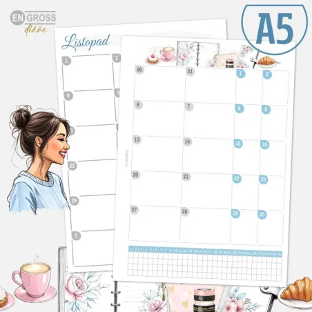 Planner Creator 2 - vytváříme měsíční přehled do diáře.