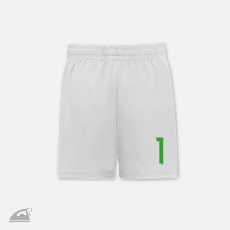 Zelené nažehlovací číslo 1 na fotbalový sportovní dres nebo trenýrky.