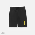 Žluté nažehlovací číslo 1 na fotbalový sportovní dres nebo trenýrky.