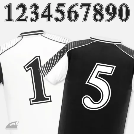 Nažehlovací číslo na dětský dres k domácímu nažehlení - lemované.