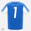 Nažehlovací číslo 1 na dětský sportovní nebo fotbalový dres k domácímu nažehlení - bílé.