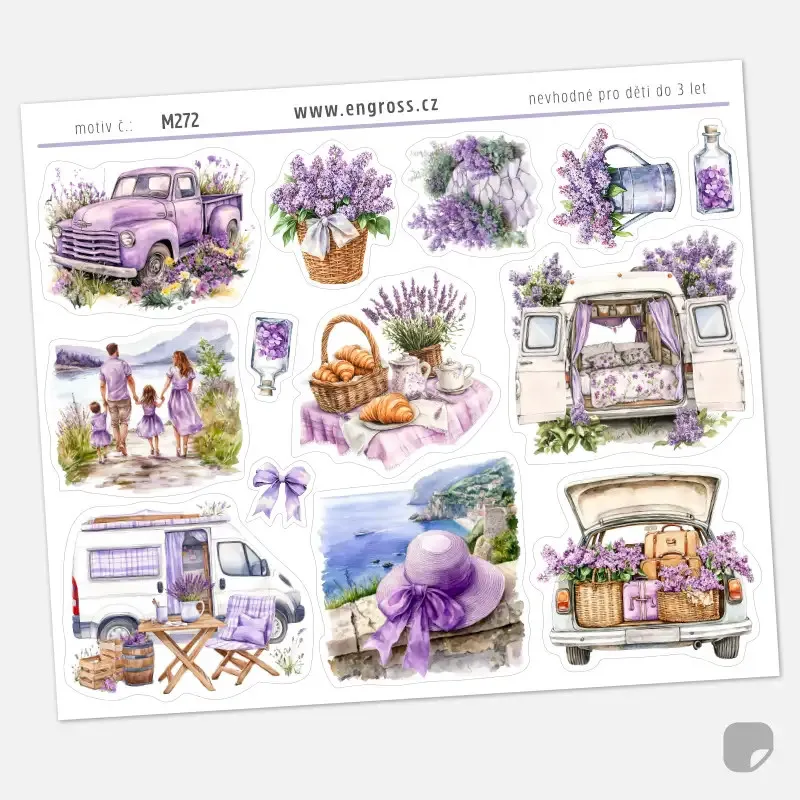 Nálepky Jarní cestování s karavanem