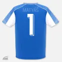 Číslo 1 na dětský dres k domácímu nažehlení žehličkou - bílé.