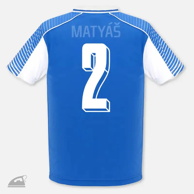 Číslo 2 na dětský dres k domácímu nažehlení žehličkou - bílé.