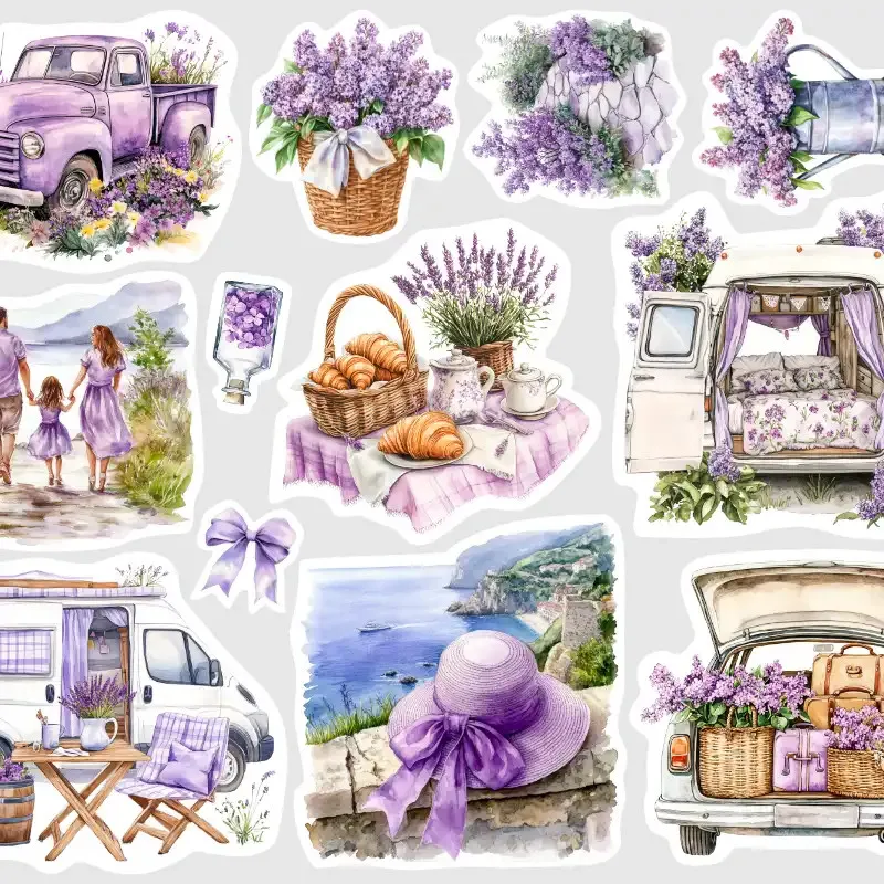 Nálepky do diáře - první jarní výlet karavanem