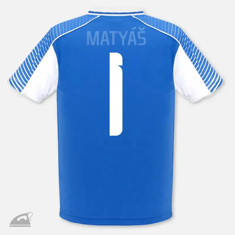 Nažehlovací číslo 1 na dětský fotbalový sportovní dres - bílé.
