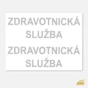 Zdravotnická služba - reflexní potisk pro záchranáře a zdravotníky.