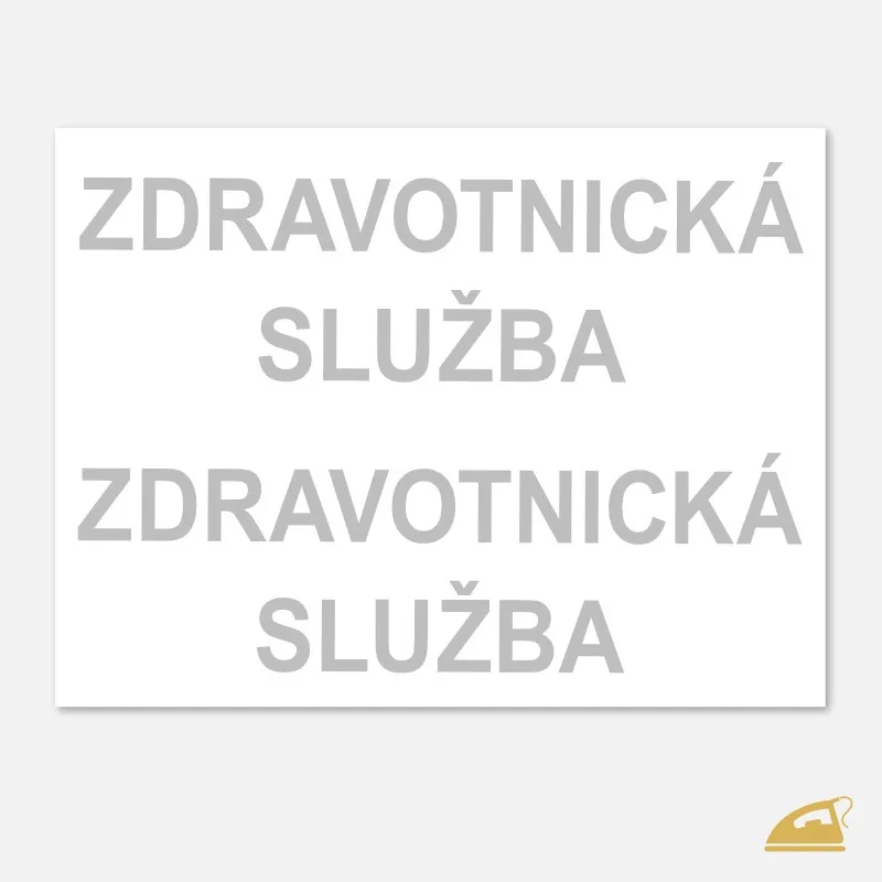 Zdravotnická služba - reflexní potisk pro záchranáře a zdravotníky.