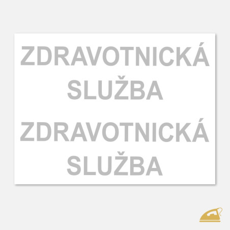 Zdravotnická služba - reflexní potisk pro záchranáře a zdravotníky.