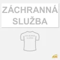 Reflexní nažehlovací potisk na záda - ZÁCHRANNÁ SLUŽBA.