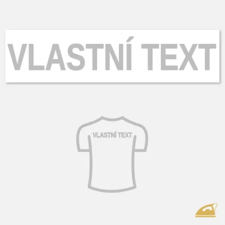 Vyrobíme nažehlovací reflexní nápis na přání.