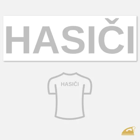 HASIČI - reflexní nažehlovací potisk k nažehlení žehličkou.