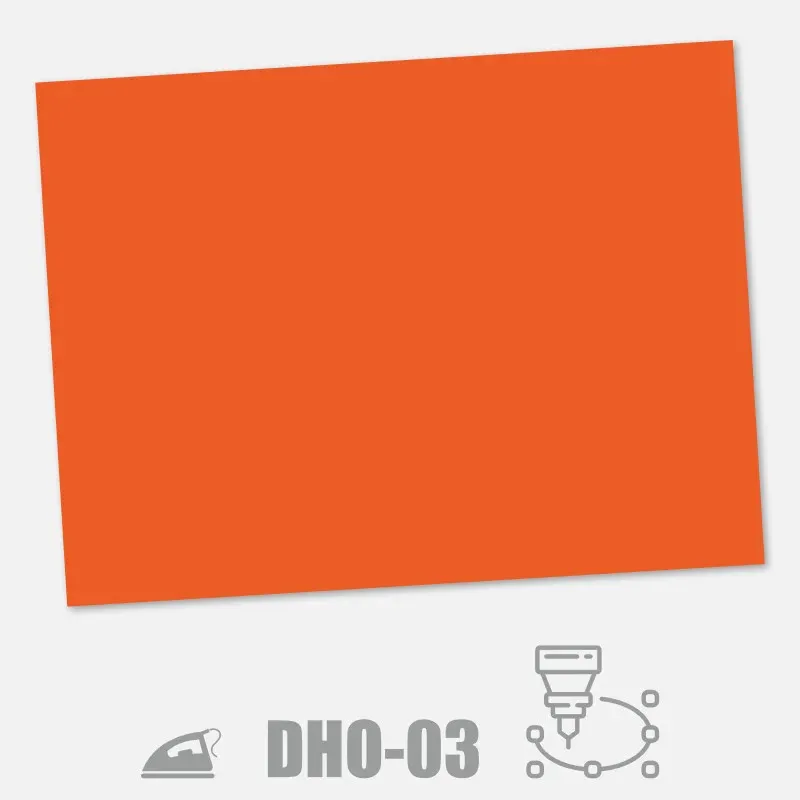 Nažehlovací folie na textil pro plotry DAE-HA One Flex metráž - oranžová.