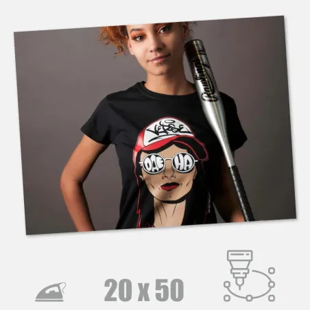 Jednobarevná hladká nažehlovací folie na textil DAE-HA One Flex.