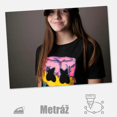 Neonová nažehlovací folie na textil DaeHa One Flex.