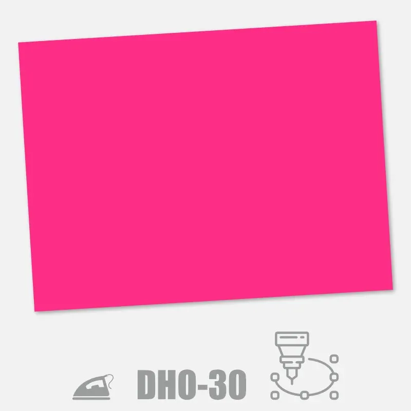 Neonová růžová nažehlovací folie na textil pro výrobu výrazného potisku.