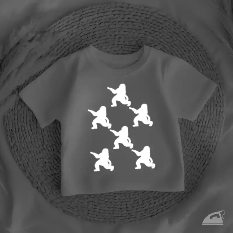 Hasiči - siluety jako reflexní potisk na textil, 12 ks.