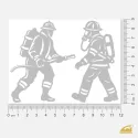 Reflexní nažehlovačky Hasiči v akci - 2 postavy hasičů.
