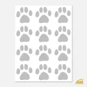 Reflexní nažehlovací obrázky na textil - psí stopy.