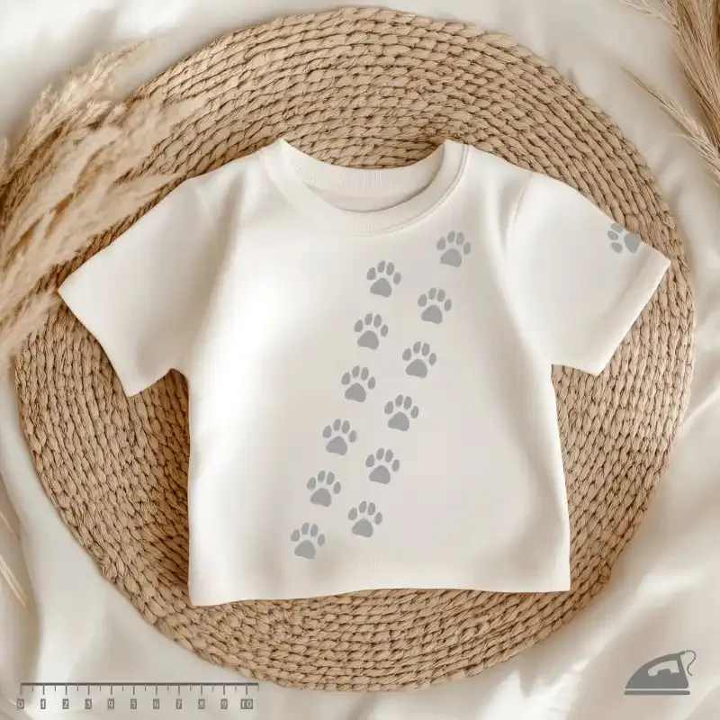 Reflexní nažehlovačky na textil - malé psí stopy 30 ks.