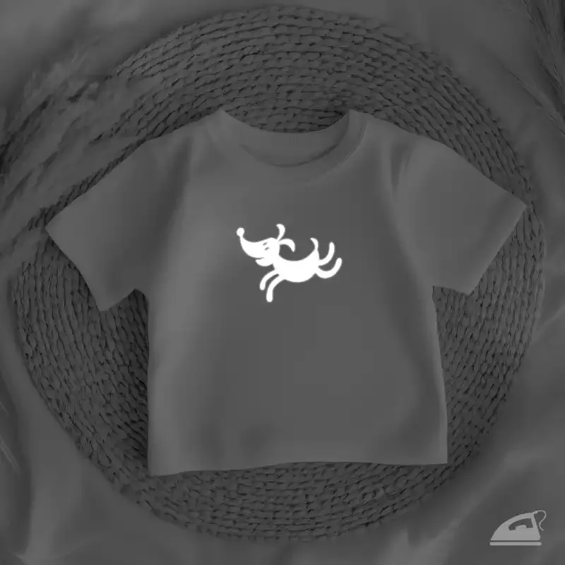 Veselí pejsci - reflexní nažehlovací potisk pro děti.