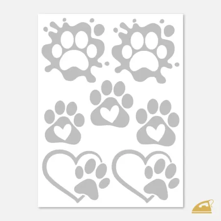 Reflexní nažehlovací potisk pro milovníky psů i psí oblečky.