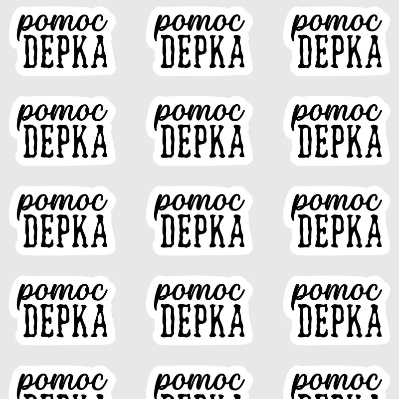 Textové nálepky do diáře Pomoc depka.