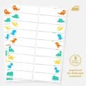 Nažehlovačky - štítky na jméno s dinosaury, do školky.