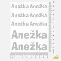 Reflexní nažehlovačky - jména na přání zákazníků.