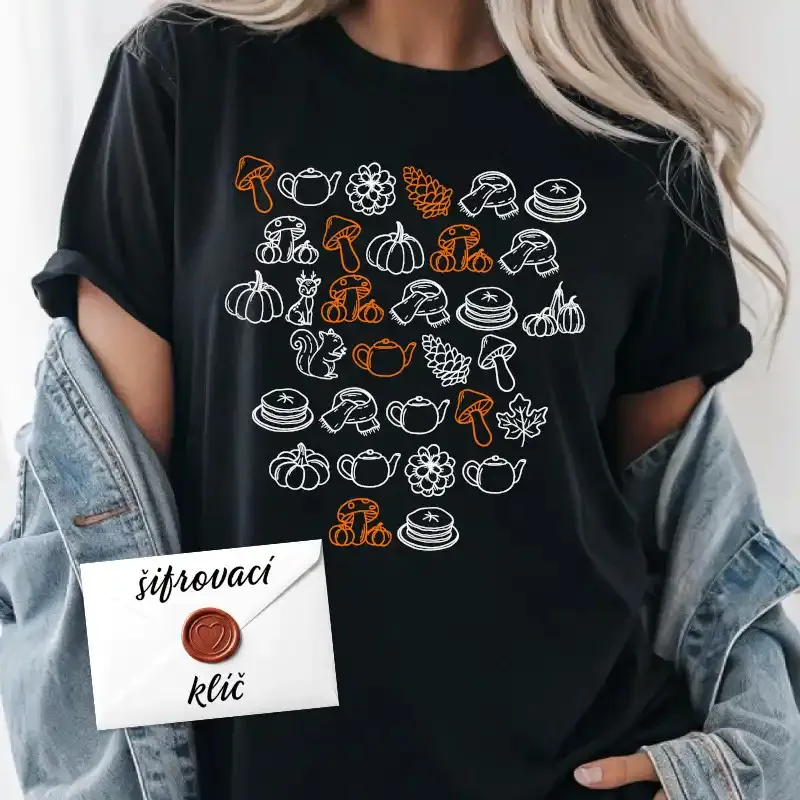 Vzkaz na tričko zašifrujeme a natiskneme - originální dárek.