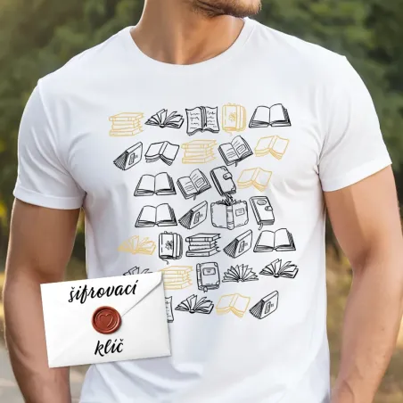 Tričko se zašifrovaným textem na přání - ideální jako dárek.