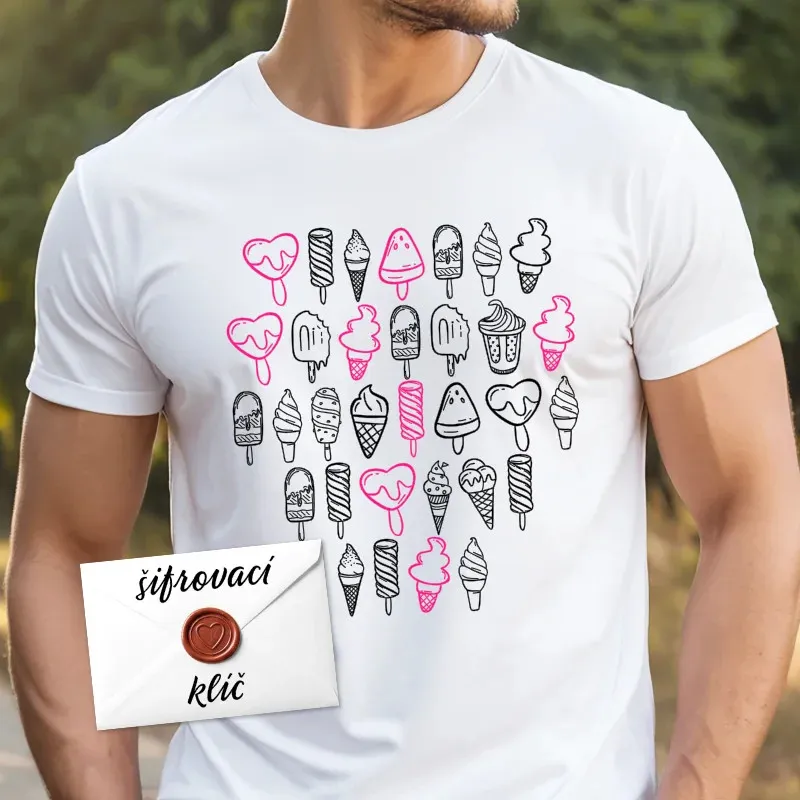 Tričko jako dárek - se zaširkovaným vzkazem do zmrzlin.