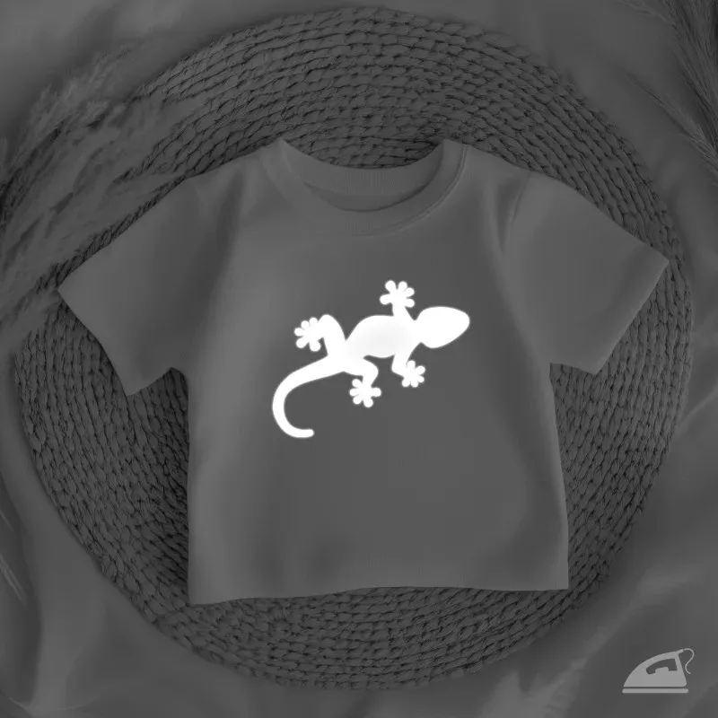 Velké ještěrky - reflexní nažehlovací potisk pro děti i dospělé.