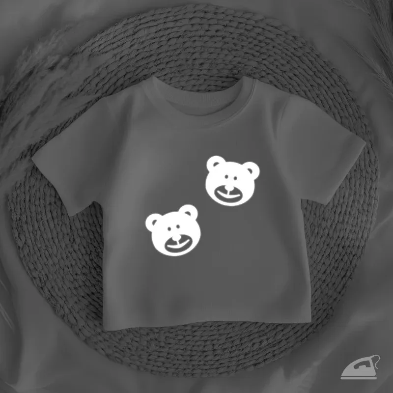 Reflexní nažehlovací potisk Medvědi 6 kusů - k nažehlení žehličkou.