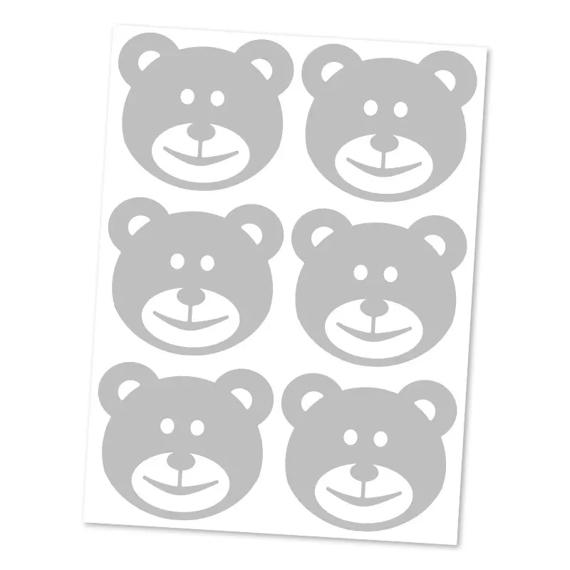 Reflexní nažehlovací obrázky pro děti - Medvědi.