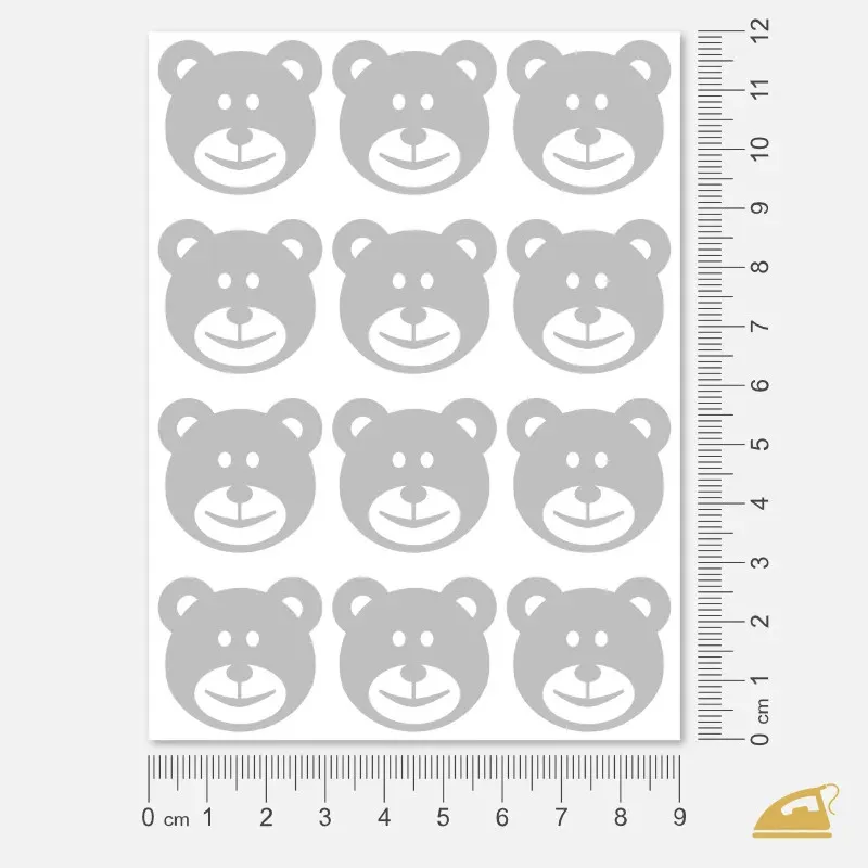 Dětský reflexní potisk na oděvy - Medvědi.