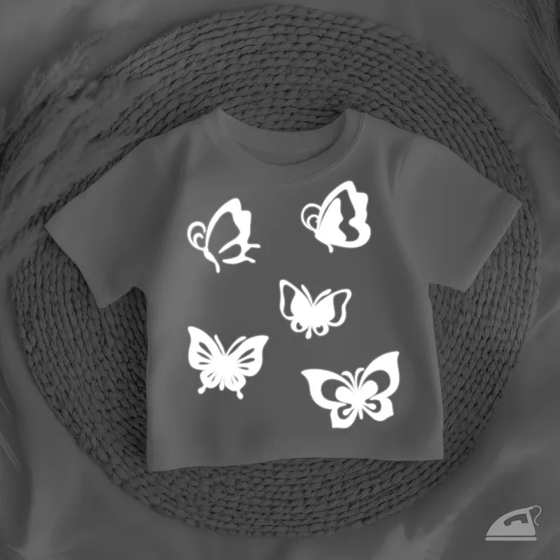 Reflexní nažehlovací motýli pro dospělé i děti - pro vyšší bezpečnost.