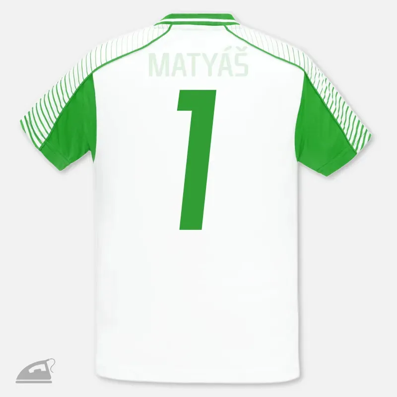 Zelené nažehlovací číslo 1 na sportovní dres pro dospělé, nažehlení žehličkou.