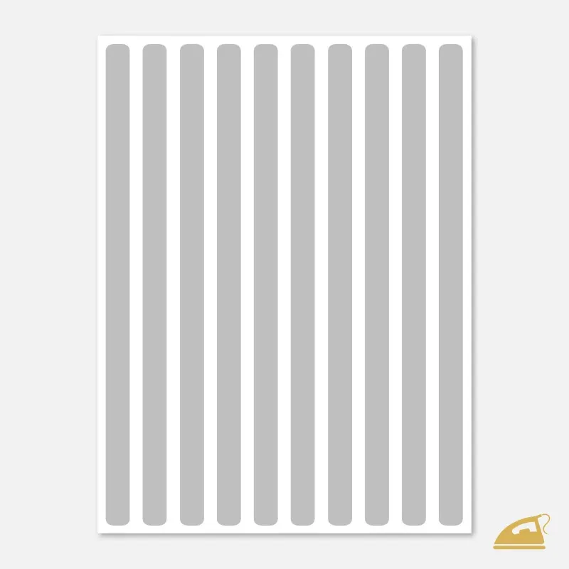 Reflexní nažehlovací potisk na zimní, sportovní i pracovní oděvy - Pruhy.