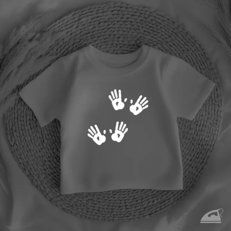 Reflexní potisk na oděvy k domácímu nažehlení žehličkou - Ruce.