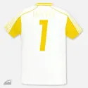 Žluté nažehlovací číslo 1 na sportovní dres pro dospělé, nažehlení žehličkou.