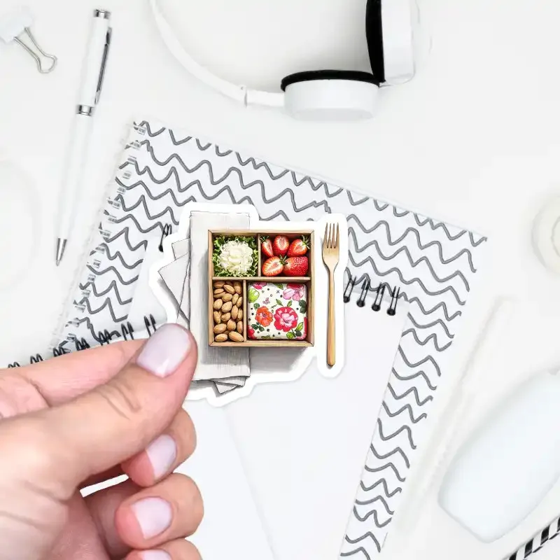 Samolepka pro plánování vaření jídla do krabiček.